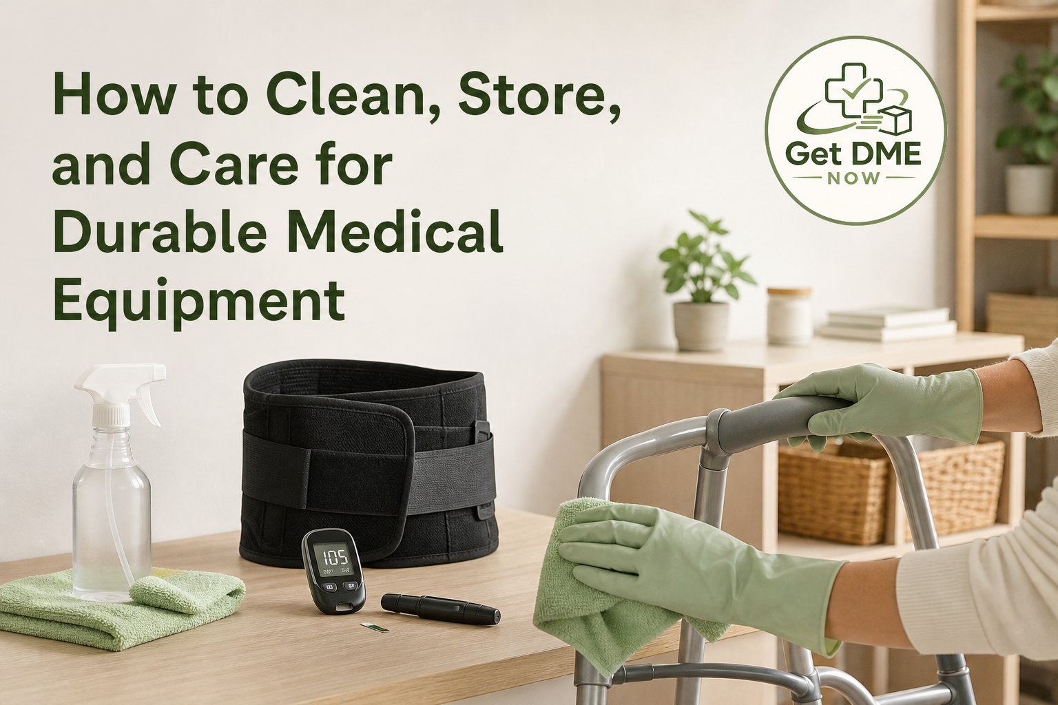 How to Clean, Store, and Care for Durable Medical Equipment