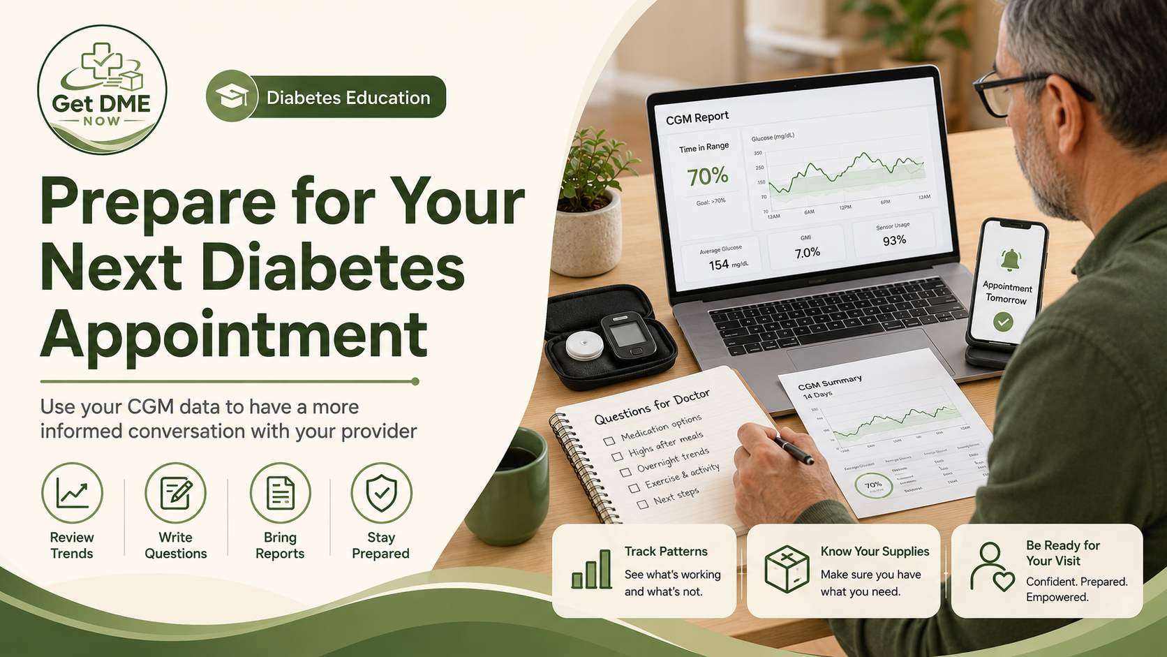 How to Prepare for Your Next Diabetes Appointment Using Your CGM Data
